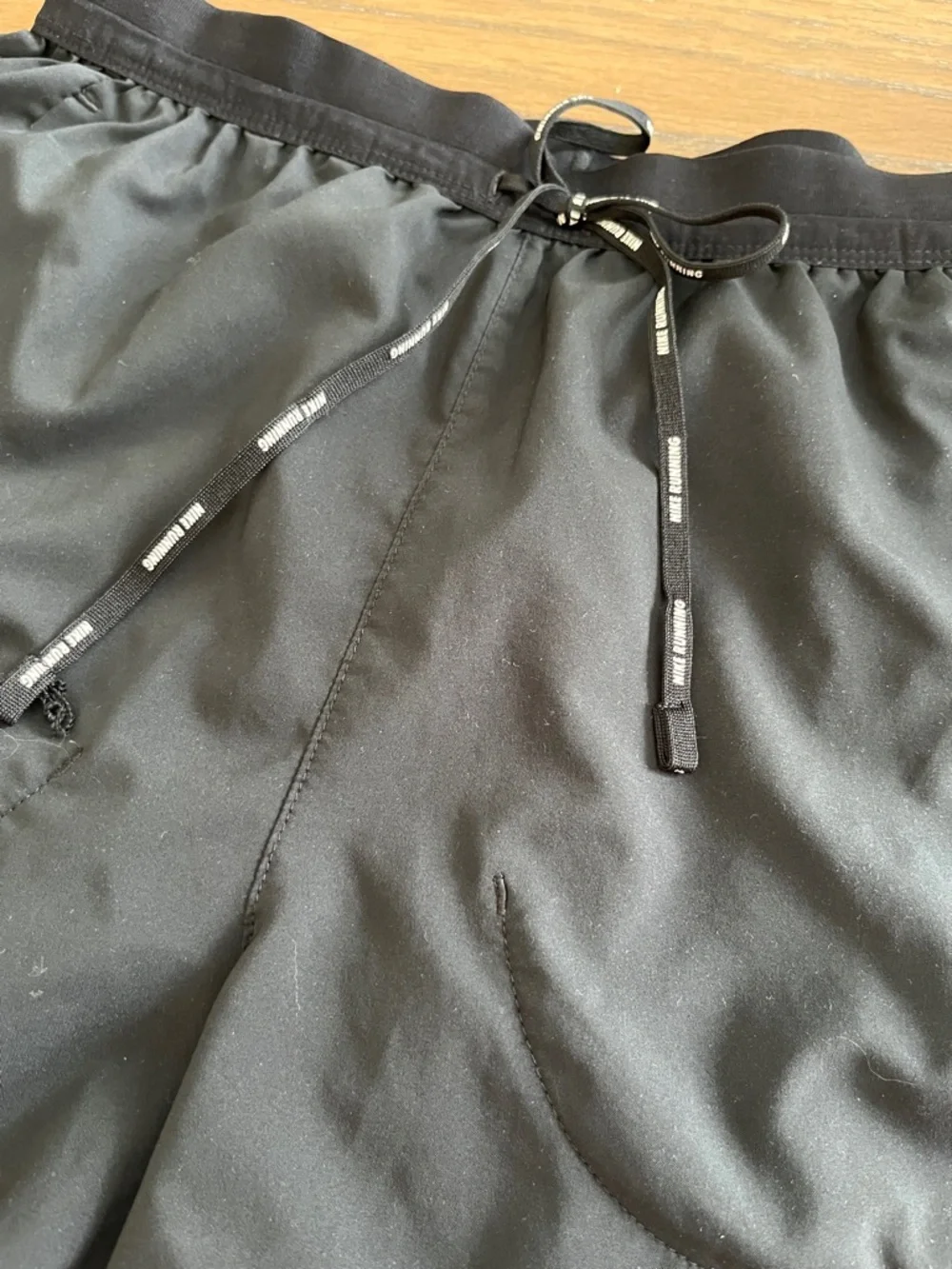 Nike Black Athletic Running Shorts with Reflective Swoosh - Picture 3 of 16